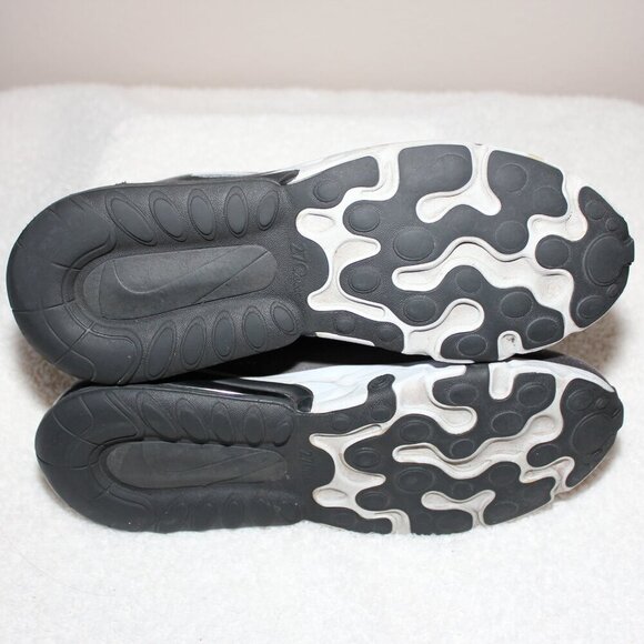 Nike Mens Air Max 270 React Shoes Gray Black Size 9.5 A04971-001 Lifestyle - Picture 5 of 7